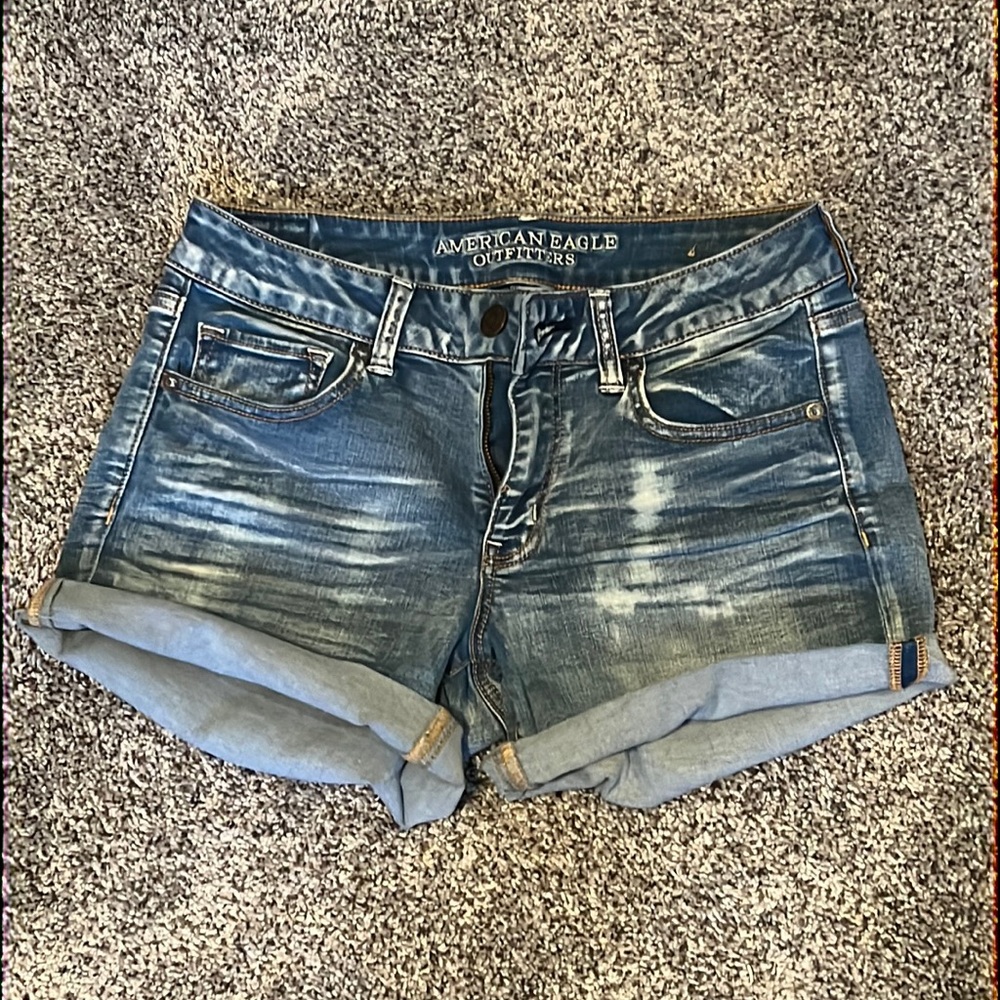 AEO super stretch midi shorts